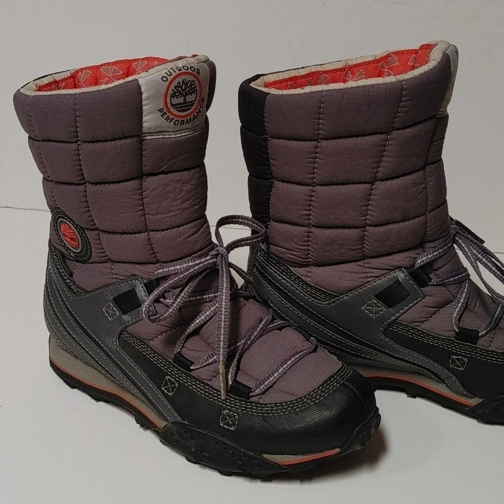 Women's Timberland Performance 200 Gram Primaloft Waterproof Snow Boots in Gray